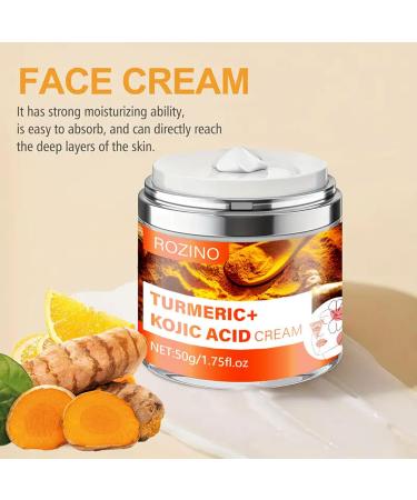 Turmeric Kojic Acid Dark Spots Face Cream Anti Aging Moisturizer for Face and Neck Fight Acne Event Tone Lightening Cream for Dry Skin Dull Dry - Buy Online on GoSupps.com