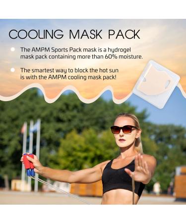 AMPM Sports Pack Cooling Mask - 2 Pack, Stay Cool Outdoors, Skincare Ingredients, 24 Hours Cooling - Large - Buy Online on GoSupps.com