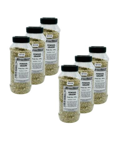 Lot 6x Fennel seeds - 350g jar