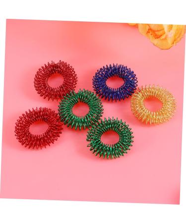 Oatipho 15-Pack Sensory Finger Rings - Stress Relief Acupressure Fidget Toys for Kids - Mini Spiky Massage Rings for Finger Blood Flow - Buy Online on GoSupps.com