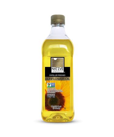 Native Harvest Non-GMO Sunflower Oil 1L - Expeller Pressed, 67.6 Fl Oz (Pack of 1) - Buy Online on GoSupps.com
