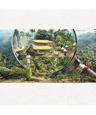 10X Magnifier Wooden Handle Enlarged Mirror Reading Magnifier Antiques Cultural Relics Coins Insects Rocks Maps Appraisal Viewing Good Times - Buy Online on GoSupps.com