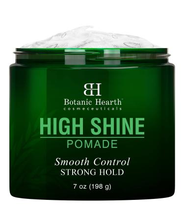 Botanic Hearth Hair Pomade - High Shine & Strong Hold - Made with a Blend of Hair Conditioning Agents & Natural Oils - Hair Styling & Texturizing Paste - Pomade for Men and Women - Made in USA - 7 oz
