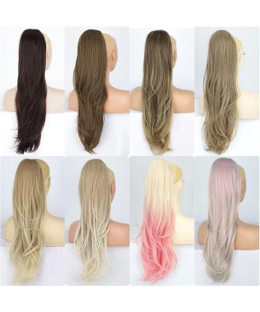 Hair Extensions 26" Long Wavy Drawstring Ponytail Synthetic Ponytail With Drawstring Hairpin Extension Wig Bun for Women's Everyday Hair Pieces For Women (Color : Chocolate brown Size : 26inches) 26inches Chocolate brown - Buy Online on GoSupps.com