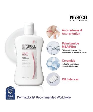 Physiogel Calming Relief A.I. Face Lotion | Soothes Sensitive, Eczema-Prone Skin | Hypoallergenic Formula, 6.7 fl. Oz - Buy Online on GoSupps.com