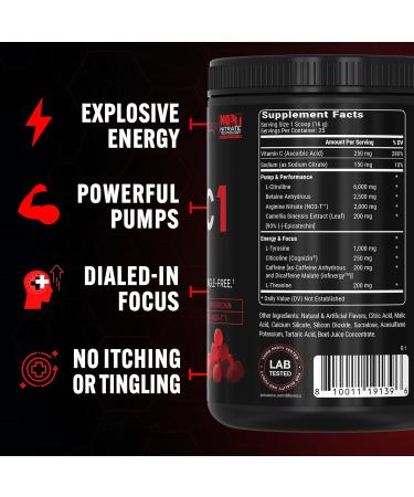 PEScience Prolific-1 Pre Workout Powder for Men & Women with L-Citrulline, Nitric Oxide Booster, Energy Powder & Nootropic for Focus Preworkout Without Beta Alanine 25 Scoops, Red Razz Candy - Buy Online on GoSupps.com