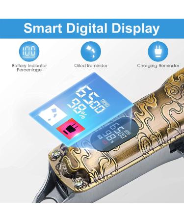 Suttik Men's Hair Clippers Set - Cordless Professional Trimmers with T-Blade & LED Display - Perfect Grooming Gift - Buy Online on GoSupps.com