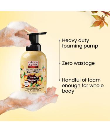 Buy Bryan & Candy Orange & Mandarin Luxury Foaming Body Wash - Hydrating with Argan Oil & Aloe Vera | 400 Ml | All Skin Types - Buy Online on GoSupps.com