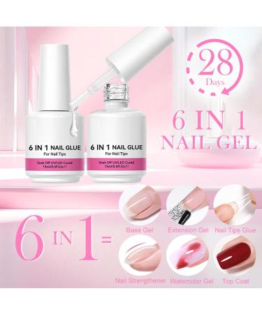  G n rique Builder Nail Gel 6-in-1 Strengthener Glue Rhinestone Primer Adhesive Molding and Extension Gel Compact Versatile Ideal for Women Girls Beginners Manicure - Buy Online on GoSupps.com