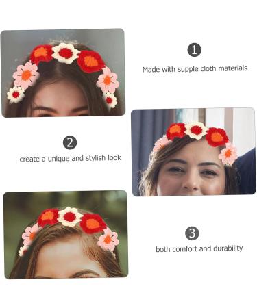 Holibanna Flower Headband Crochet Bandana for Women Crochet Bandana Headband Headscarf for Girl Bandana Headbands Women Hair Accessories Head Bandana for Women Hair Bandana Crochet Headbands - Buy Online on GoSupps.com