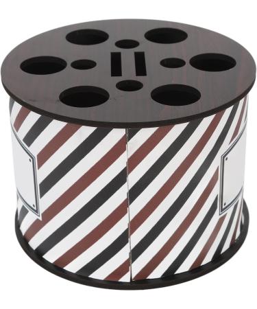 Scissors Storage Holder Wood Storage Box for Scissors Comb Large Capacity Round Scissors Organizer for Hairdresser Barber Tool Storage Box - Buy Online on GoSupps.com