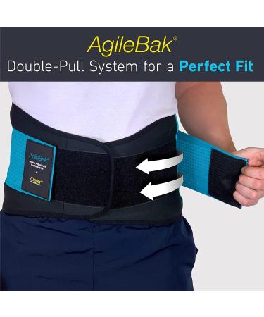 Certified Medical-Grade Lumbar Back Support Belt - Small (Waist 19-24) Blue - Buy Online on GoSupps.com