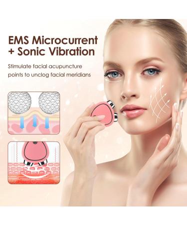 YOXIER Face Roller 2024 New Skindion Levantamiento Facial Con Microcorriente Antiarrugas Facial Massager for Anti-Aging and Wrinkles-Rejuvenation Sculpting-Toning tool Pink - Buy Online on GoSupps.com