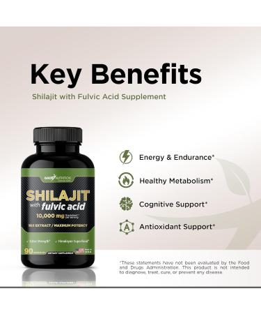 Gade Nutrition Pure Shilajit Capsules | Himalayan Shilajit with Fulvic Acid and Essential Minerals to Combat Fatigue | Veggie Capsules | Made in USA - Buy Online on GoSupps.com