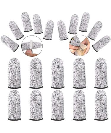 ZEPOHCK 10 Pcs Cut Resistant Protection Finger Cots Finger Sleeve Finger Cover Life Extender for Kitchen Work Sculpture Anti-Slip Reusable - Buy Online on GoSupps.com