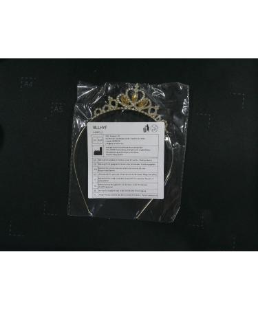 WLLHYF Princess Crown Crystal Sash Tiara Rhinestone Headband Hair Accessories for Women Girls Birthday Christmas Decoration Bride Wedding Headbands Gold - Buy Online on GoSupps.com