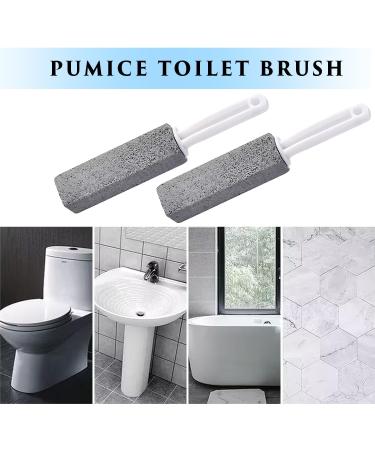 Pack of 2 Pumice Cleaning Stone Pumice Stone for ToiletToilet Limescale Remover Pumice Stone Toilet Bowl Cleaner Pumice Stone with Handle for Cleaning Toilet Seats and Hard Water Stains - Buy Online on GoSupps.com