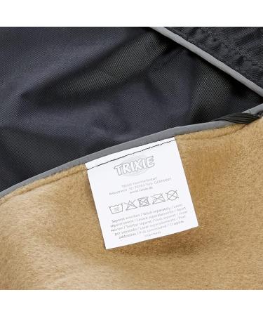 Trixie 30515 Orl ans Coat for Dogs - Black M (45 cm) Pack of 3 | International Shipping Available - Buy Online on GoSupps.com
