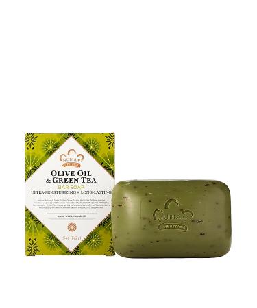 Nubian Heritage Olive Green Tea Bar Soap - Nourishing and Revitalizing - Buy Online on GoSupps.com