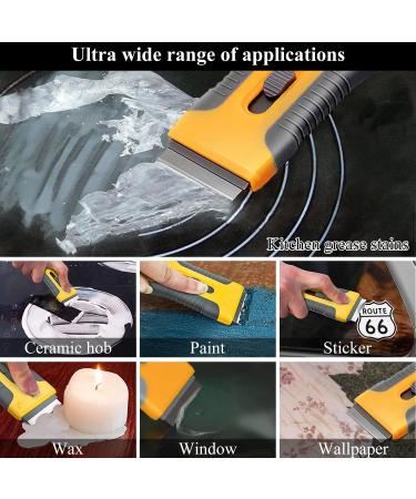 Surcotto Glass Hob Oven Cleaning Tool with 6 Replacement Spare Parts - For Ceramic Hobs, Oven Doors & Windows - Buy Online on GoSupps.com