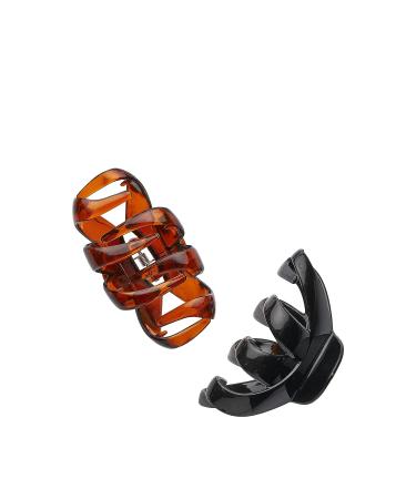 Goody Classics Large Spider Claw Hair Clip 2 Count, Black & Tortoise - Pack of 1 - Buy Online on GoSupps.com