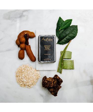 Shea Moisture African Black Soap with Shea Butter 8 oz - Pack of 3 | Natural Skin Care - Buy Online on GoSupps.com