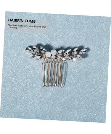 Ipetboom 1pc Rhinestone Disc Hair Comb Wedding Hair Combs for Women Pearl Hair Clip Vintage Bridal Hair Comb Crystal Hair Comb Hair Pin Hair Claw Alloy Rhinestones Headgear Bride - Buy Online on GoSupps.com