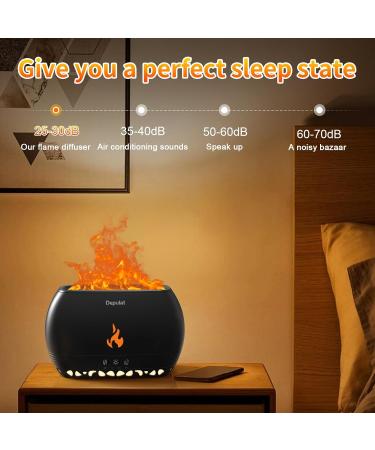 Essential Oil Humidifier 350ml - Premium 7 Flame Colors with Remote Control for Home Hotel Spa & Office | Timer & Auto-Off Safety - Inky - Buy Online on GoSupps.com