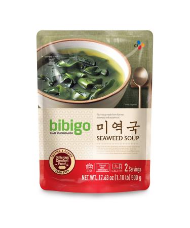 bibigo Korean Seaweed Soup, Miyeok-Guk, Ready-to-Eat, 17-ounce (1-Pack)