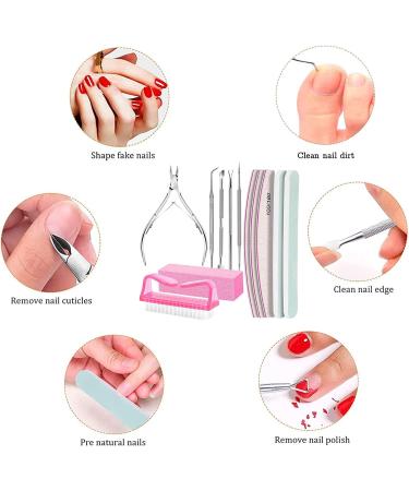 Camidy Manicure Set Nail Tools Nail File and Buffer Set Double-Sided Nail Files Polishing Files Cuticle Nippers Pusher Peeler Toenail File Lifter Brush for Manicure Medium 1.0 - Buy Online on GoSupps.com