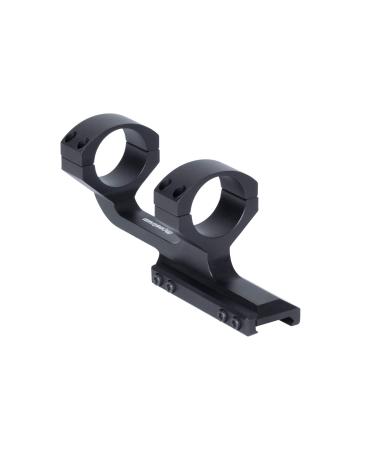 Monstrum Slim Profile Series Offset Cantilever Picatinny Scope Mount | 30 mm Diameter Black