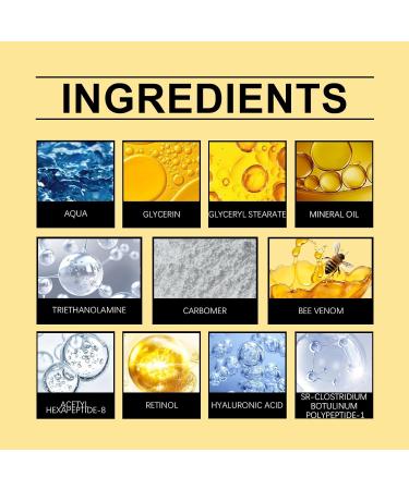 OLLZPJFPK Bee Venom Skin Cream Gentle Nourishing Care Facial Skin Moisturizing Hydrating Softening Skin Cream - Buy Online on GoSupps.com
