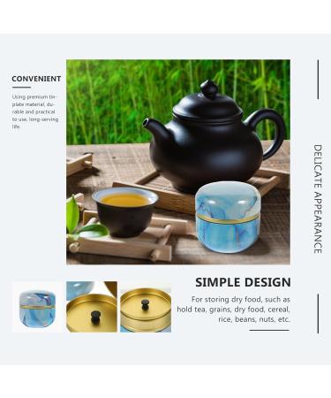 Alipis 5pcs Loose Powder Storage Box Portable Tea Jar Candy Tea Organizer for Tea Bags Sugar Bowl Tinplate - Buy Online on GoSupps.com
