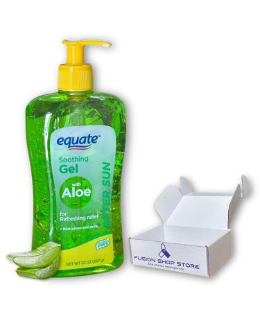 After sun gel- Soothing with Aloe 20 oz (Pack of 1) Boxed By Fusion Shop Store