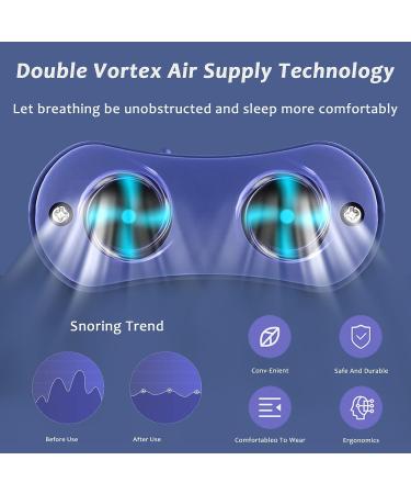 Smart Throat Anti-Snoring Device | Adjustable Snoring Stopper Aid with Double Eddy Current Fan | Improved Nighttime Sleeping | White - Buy Online on GoSupps.com