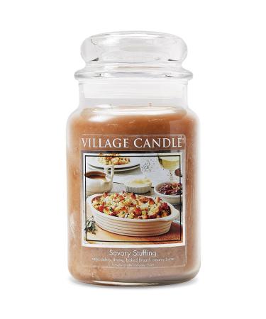 Village Candle Savory Stuffing Candle Large Apothecary 21.25 oz