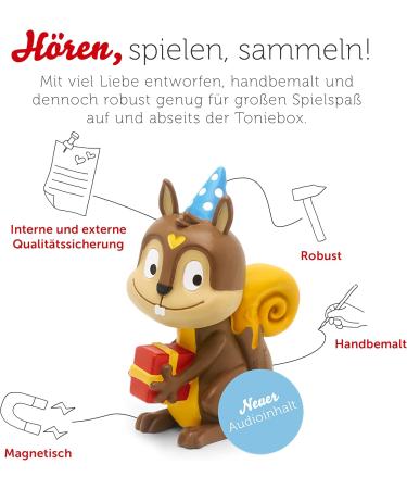 Tonies Hearing Characters for Toniebox - 60 Min of Favorite Children's Birthday Songs & More for Ages 3+ - Buy Online on GoSupps.com