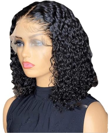 Combs for Natural European And American Short Curly Hair African Small Curly Head Fiber Head Cover Short Human Curly Wigs for Women Black One Size - Buy Online on GoSupps.com