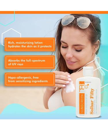 Solbar PF Sunscreen Cream SPF 50 4 oz - Pack of 2 | Broad Spectrum Sun Protection - Buy Online on GoSupps.com