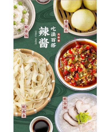 Double color chili sauce50g/can garlic chopped chili sauce Hunan specialty colored chili sauce mixed Noodles chili sauce Pickles noodles sauce pickled pepper seasoning (2 can) - Buy Online on GoSupps.com