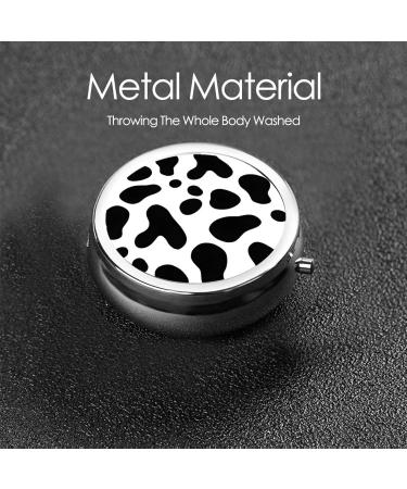 Black Leopard Mini Pill Box | 3-Compartment Travel Organizer | Portable Medicine Case for Home & Office - Buy Online on GoSupps.com