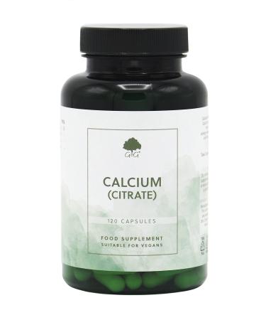 Calcium Citrate Capsules | 200mg Elemental Calcium Per 2 Capsule Dose | 120 Vegan Capsules | G&G Vitamins