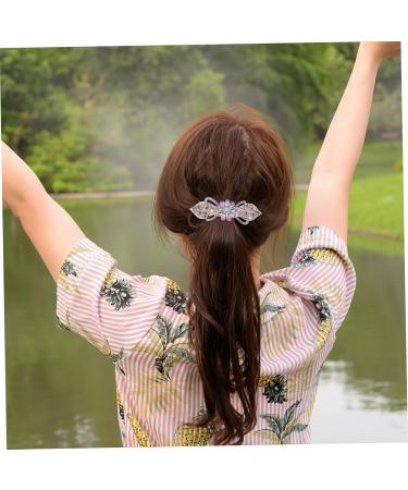 Housoutil Temperament Hair Clip Hair Clips for Thick Hair Barrettes for Women Hair Accessories for Women Barrettes for Thick Hair Mother Style Rhinestones Miss Purple Ponytail - Buy Online on GoSupps.com