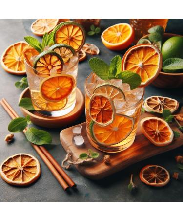 100pcs Dehydrated Citrus Slices. Dried Orange Grapefruit Lime Lemon. Safe for Drinks and Consumption. Natural Cocktail Garnish Decoration - Buy Online on GoSupps.com