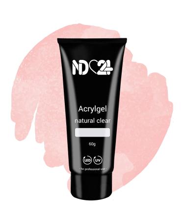 ND24 NailDesign Acrylic Gel Tube - Natural Clear - 60g