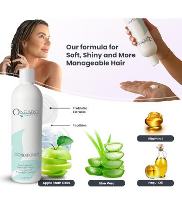 Ongaro Beauty Organic Hair Conditioner for Women | Deep Moisturizing Conditioner with Aloe Vera & Vitamin E for Dry Damaged Hair – 12 fl oz - Buy Online on GoSupps.com