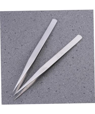minkissy 10pc Pointed Tweezers Precision Tweezers Straight Thick Sewing Tweezers Eyelash Tweezers Eyelash Tool Tip Tweezers Eyelashes Tweezer Sewing Tool Sewing Clip Straight Head Household - Buy Online on GoSupps.com