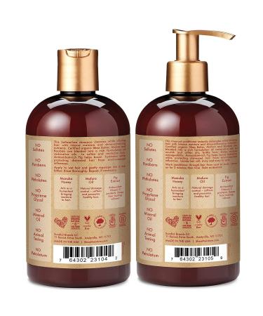 Shea Moisture Manuka Honey & Mafura Oil Shampoo and Conditioner Set - Hydrate, Replenish, and Deep Condition - 13 Fl Oz Ea - Buy Online on GoSupps.com