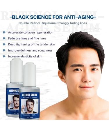 TBeautfave Retinol Serum for Men High Strength Anti-Aging Serum with Hyaluronic Acid Retinol Moisturiser Serum Face Serum for Fine Line and Wrinkles Skin Repair Serums Skincare - Buy Online on GoSupps.com