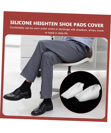 FRCOLOR Silicone Heel Cushions - Prevention Heel Pad & Inserts White Size 8 for Comfort & Support - Ideal for Pain Relief - International Shipping Available - Buy Online on GoSupps.com